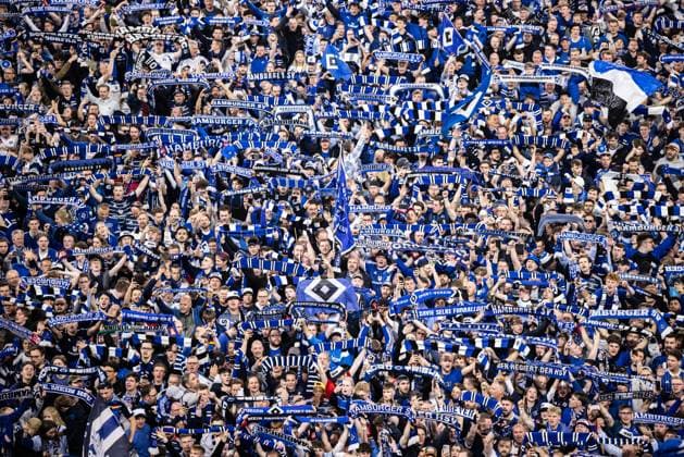 Soccer Men 2 Bundesliga 33 Matchday Season 2024 2025 Hamburger SV vs SSV Ulm 1846 Soccer 10 05 2025 10 05 2025, Soccer, Season 2024 2025, 2 Bundesliga, 33 Matchday, Hamburger SV SSV Ulm, Emotions Joy Cheers at Hamburger SVs promotion to the 1 Bundesliga Platzsturm The fans of Hamburger SV celebrate on the pitch Photo Lucca Fundel DFL regulations prohibit any use of photographs as image sequences and or quasi video Hamburg Volksparkstadion Hamburg Hamburg Germany