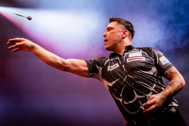 Bilder des Jahres 2025, Sport 05 Mai Sport Themen der Woche KW19 Sport Bilder des Tages DARTS EXHIBITION BRATISLAVA Gerwyn Price during Darts exhibition called NikÃ Darts Nights. Bratislava, Slovakia, May 10, 2025. Copyright: xx darts146
