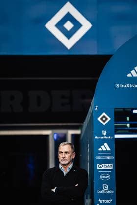 Soccer Men Season 2024 2025 2 Soccer Bundesliga 33 Matchday Hamburger SV vs SSV Ulm 1846 10 05 2025 Chief Sports Officer Stefan Kuntz HSV Hamburg Volksparkstadion Hamburg Germany