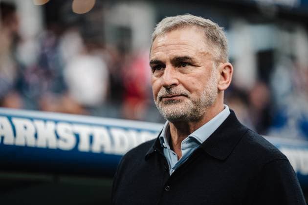 Soccer Men Season 2024 2025 2 Soccer Bundesliga 33 Matchday Hamburger SV vs SSV Ulm 1846 10 05 2025 Stefan Kuntz HSV Vorstand Hamburg Volksparkstadion Hamburg Germany