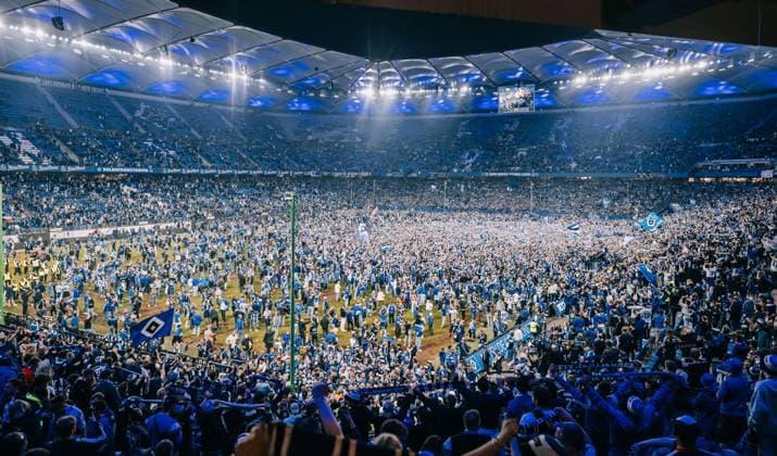 Hamburg, 10 May 2025 Football, 2 Bundesliga 2024 25, Hamburger SV SSV Ulm 1846 Football Fans of Hamburger SV celebrate promotion to 1 Bundesliga DFL REGULATIONS PROHIBIT ANY USE OF PHOTOGRAPHS AS IMAGE SEQUENCES AND OR QUASI VIDEO