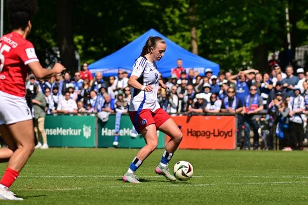Soccer I Women I Season 2024 2025 I 2 Bundesliga I 25 Matchday I Hamburger SV SC Freiburg II I 11 05 2025 Victoria Schulz 19, Hamburger SV Hamburg Am Volkspark Hamburg Germany Copyright: xLobeca FelixxSchlikisx