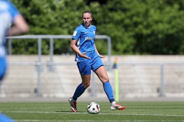 27 04 2025, Women, Soccer, Season 2024 2025, 2 Women Bundesliga, 25 Matchday Eintracht Frankfurt II SV Meppen 1912 e V Nina Rolfes 3, SV Meppen 1912 e V Frankfurt am Main Stadion am Brentanobad Hessen Germany