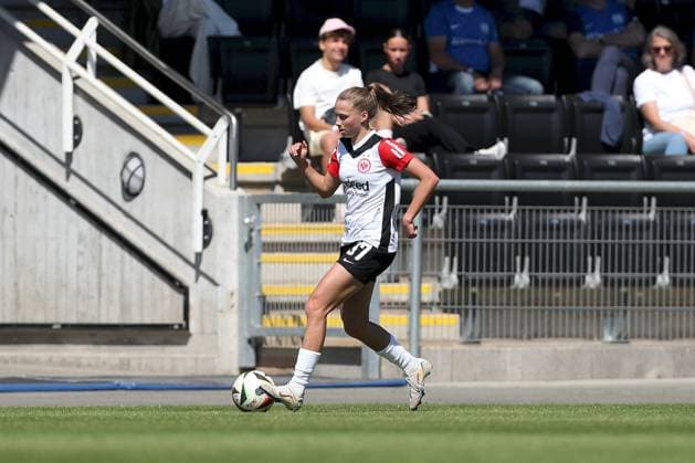 27 04 2025, Women, Soccer, Season 2024 2025, 2 Women Bundesliga, 25 Matchday Eintracht Frankfurt II SV Meppen 1912 e V Melissa Schmidt Sommer 37, Eintracht Frankfurt II Frankfurt am Main Stadion am Brentanobad Hessen Germany