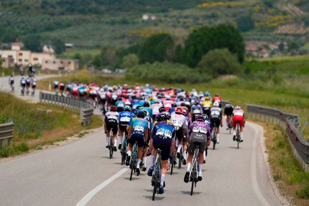 The pack rides during the stage 3 of the Giro d™Italia from Valona (Vlore) to Valona (Vlore) Albania - Sunday, May 11, 2025. - cycling.  Copyright: xFabioxFerrari LaPressex