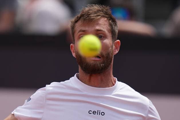 Corentin Moutet (FRA) during the 3th round against Holger Rune (DAN) of the ATP, Tennis Herren Master 1000 Internazionali BNL d™Italia tournament at Foro Italico on May 11, 2025 (Alfredo Falcone LaPresse)  Copyright: xAlfredoxFalcone LaPressex