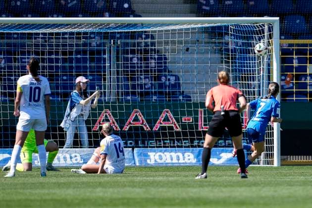Goalscorer Ereleta Memeti TSG, 7 , scores the goal to 4 0, goal, goal success, highlight, action, action scene, 11 05 2025, Sinsheim Hoffenheim Germany , Football, Google Pixel Women Bundesliga, TSG 1899 Hoffenheim FC Carl Zeiss Jena, DFB DFL REGULATIONS PROHIBIT ANY USE OF PHOTOGRAPHS AS IMAGE SEQUENCES AND OR QUASI VIDEO xozx