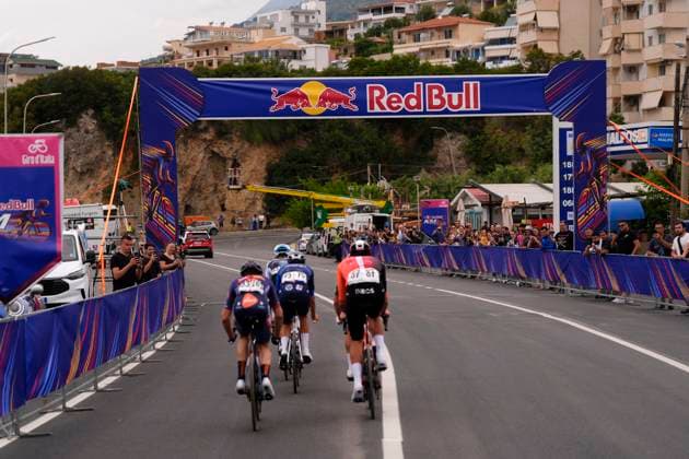 The pack rides during the stage 3 of the Giro d™Italia from Valona (Vlore) to Valona (Vlore) Albania - Sunday, May 11, 2025. - cycling.  Copyright: xFabioxFerrari LaPressex