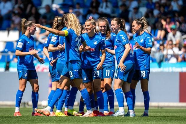 Google Pixel Womens Bundesliga, TSG Hoffenheim FC Carl Zeiss Jena 11 05 2025 Cheering after Selina Cercis goal TSG Hoffenheim, 29 to 3 0 Google Pixel Womens Bundesliga, TSG Hoffenheim FC Carl Zeiss Jena, on 11 05 2025 at the Dietmar Hopp Stadium in Hoffenheim DFB REGULATIONS PROHIBIT ANY USE OF PHOTOGRAPHS AS IMAGE SEQUENCES AND OR QUASI VIDEO Copyright: xBEAUTIFULxSPORTS Gelhardtx