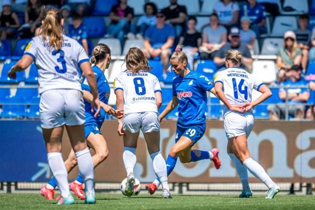 Google Pixel Womens Bundesliga, TSG Hoffenheim FC Carl Zeiss Jena 11 05 2025 Selina Cerci TSG Hoffenheim, 29 , Felicia Sträßer FC Carl Zeiss Jena, 8 and Anja Heuschkel FC Carl Zeiss Jena, 14 Google Pixel Womens Bundesliga, TSG Hoffenheim FC Carl Zeiss Jena, on 11 05 2025 at the Dietmar Hopp Stadium in Hoffenheim DFB REGULATIONS PROHIBIT ANY USE OF PHOTOGRAPHS AS IMAGE SEQUENCES AND OR QUASI VIDEO Copyright: xBEAUTIFULxSPORTS Gelhardtx