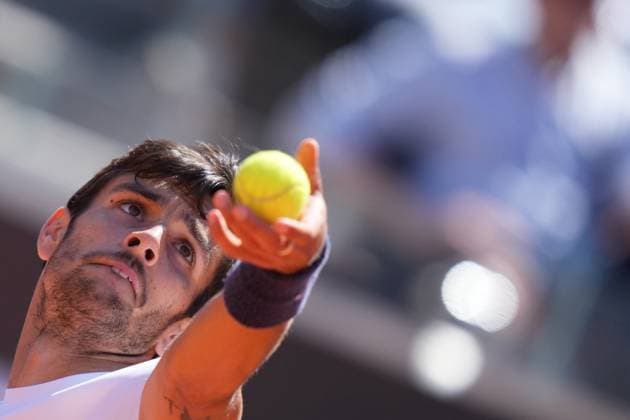 Lorenzo Musetti (ITA) during the 3th round against Brandon Nakashima (USA) of the ATP, Tennis Herren Master 1000 Internazionali BNL d™Italia tournament at Foro Italico on May 11, 2025 (Alfredo Falcone LaPresse)  Copyright: xAlfredoxFalcone LaPressex