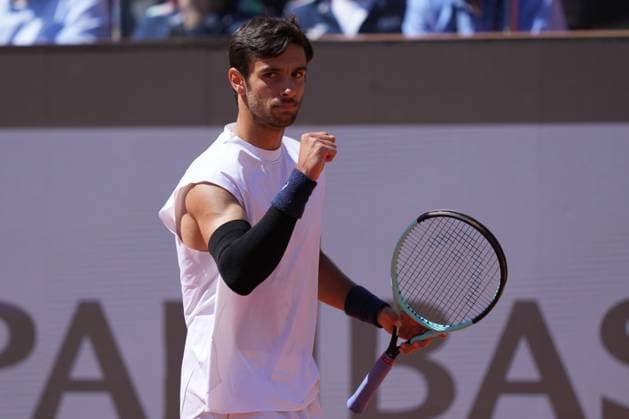 Lorenzo Musetti (ITA) during the 3th round against Brandon Nakashima (USA) of the ATP, Tennis Herren Master 1000 Internazionali BNL d™Italia tournament at Foro Italico on May 11, 2025 (Alfredo Falcone LaPresse)  Copyright: xAlfredoxFalcone LaPressex