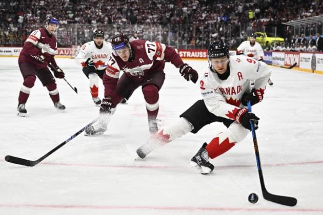 Ice Hockey, World Championship, Latvia - Canada