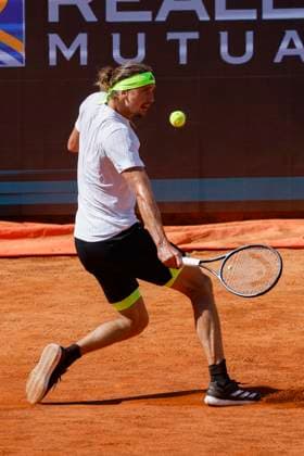 May 11, 2025, Rome, ITALY: Alexander Zverev of Germany during his men™s singles third round match against Vilius Gaubas of Lithuania (not pictured) at the Italian Open tennis tournament in Rome, Italy, 11 May 2025. ANSA FABIO FRUSTACI. Tennis: Internazionali D Italia  - ZUMAa110 20250511_zaf_a110_090 Copyright: xFabioxFrustacix