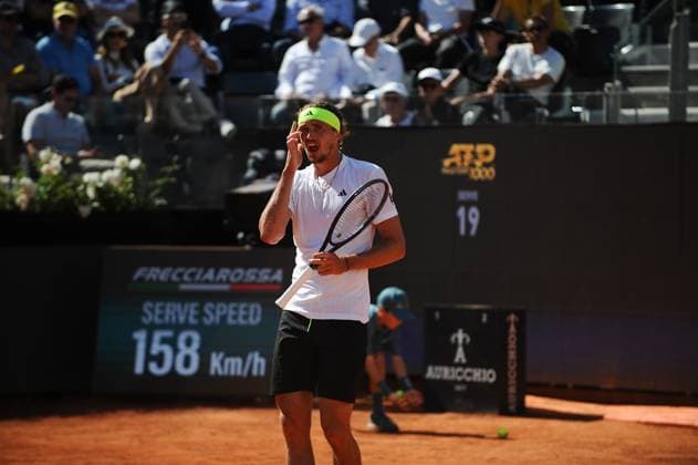 Foto IPP Cavaliere Emiliano. Roma 11 05 2025. Tennis Internazionali d Italia 2025. Nella foto: Alexander Zverev. Italy Photo Press - World Copyright italy ITALY  Copyright: xR4924_italyphotopressx