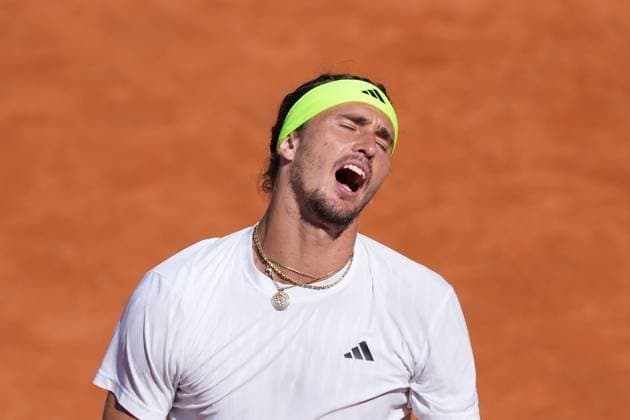 Alexander Zverev of Germany during the match against Vilius Gaubas of Lithuania at the Internazionali BNL d Italia 2025 tennis tournament at Foro Italico in Rome, Italy on may 11, 2025. AntoniettaxBaldassarre