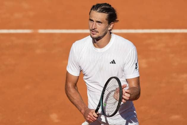 Alexander Zverev of Germany during the match against Vilius Gaubas of Lithuania at the Internazionali BNL d Italia 2025 tennis tournament at Foro Italico in Rome, Italy on may 11, 2025. AntoniettaxBaldassarre