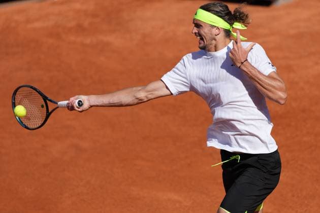 Alexander Zverev of Germany during the match against Vilius Gaubas of Lithuania at the Internazionali BNL d Italia 2025 tennis tournament at Foro Italico in Rome, Italy on may 11, 2025. AntoniettaxBaldassarre