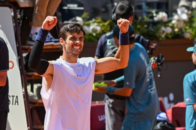 Lorenzo Musetti during of the Internazionali BNL D Italia 2025 at Foro Italico on May 11, 2025 in Rome, Italy  Copyright: xAndreaxRosito IPAxSportx xipa-agency.netx xx IPA_57533513 IPA_Agency_IPA57533513