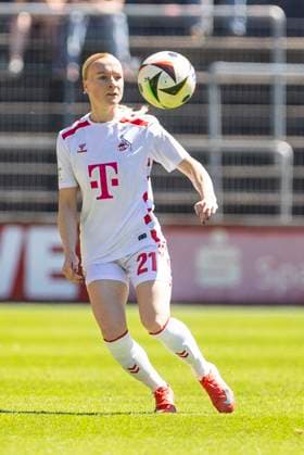 Google Pixel Frauen Bundesliga 1 FC Köln 1 FFC Turbine Potsdam, 11 05 2025 Anna Gerhardt 1 FC Köln, 21 Google Pixel Frauen Bundesliga, 1 FC Köln 1 FFC Turbine Potsdam, 22 Spieltag, am 11 05 2025, Franz Kremer Stadion, Köln DFB regulations prohibit any use of photographs as image sequences and or quasi video Copyright: xBEAUTIFULxSPORTS Meuselx