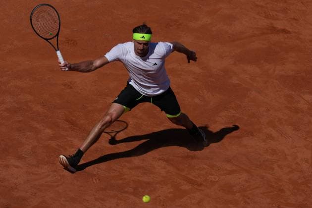 Alexander Zverev (GER) during the 3th round against Vilius Gaubas (LTU) of the ATP, Tennis Herren Master 1000 Internazionali BNL d™Italia tournament at Foro Italico on May 11, 2025 (Alfredo Falcone LaPresse)  Copyright: xAlfredoxFalcone LaPressex