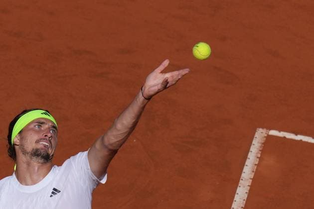 Alexander Zverev (GER) during the 3th round against Vilius Gaubas (LTU) of the ATP, Tennis Herren Master 1000 Internazionali BNL d™Italia tournament at Foro Italico on May 11, 2025 (Alfredo Falcone LaPresse)  Copyright: xAlfredoxFalcone LaPressex