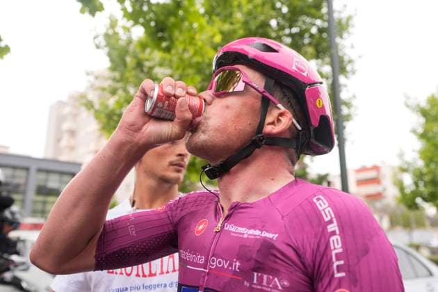 Pedersen Mads of Lidl-Trek celebrates the victory a stage 3 of the Giro dÕItalia from Valona (Vlore) to Valona (Vlore) , Albania - Sunday, May 11, 2025. - cycling.  Copyright: xFabioxFerrari LaPressex