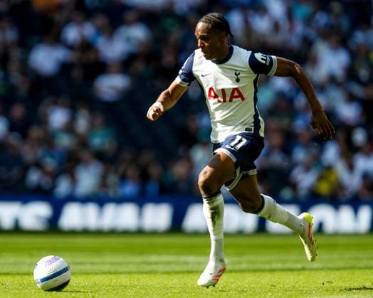 Premier League Tottenham Hotspur v Crystal Palace Mathys Tel of Tottenham Hotspur runs with the ball during the Premier League match Tottenham Hotspur vs Crystal Palace at Tottenham Hotspur Stadium, London, United Kingdom, 11th May 2025 (Photo by Izzy Poles News Images) London Tottenham Hotspur Stadium United Kingdom Copyright: xIzzyxPoles NewsxImagesx