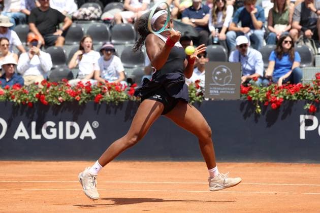 Italian Open 2025 Coco Gauff during Italian Open 2025 tennis tournament in Roma Italy on 11 May 2025. Roma Italy  Copyright: xFotoxOlimpikx originalFilename:jastrzebowski-italiano250511_npu0y.jpg