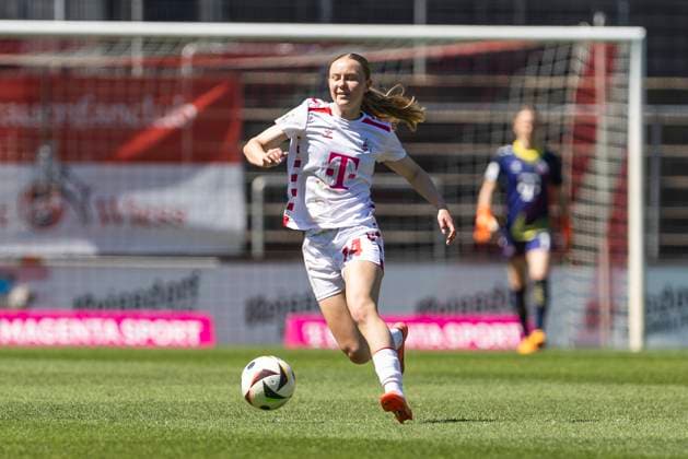Google Pixel Frauen Bundesliga 1 FC Köln 1 FFC Turbine Potsdam, 11 05 2025 Carlotta Imping 1 FC Köln, 14 Google Pixel Frauen Bundesliga, 1 FC Köln 1 FFC Turbine Potsdam, 22 Spieltag, am 11 05 2025, Franz Kremer Stadion, Köln DFB regulations prohibit any use of photographs as image sequences and or quasi video Copyright: xBEAUTIFULxSPORTS Meuselx