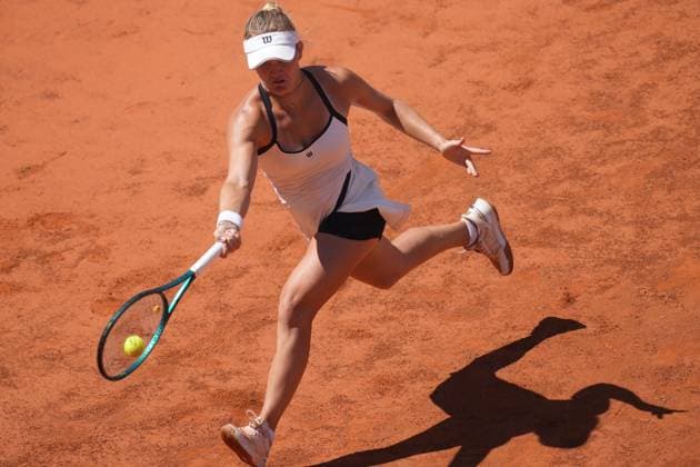 Peyton Stearns (USA) during the 4th round against Naomi Osaka (JPN) of the WTA, Tennis Damen Master 1000 Internazionali BNL d™Italia tournament at Foro Italico on May 12, 2025 (Alfredo Falcone LaPresse)  Copyright: xAlfredoxFalcone LaPressex