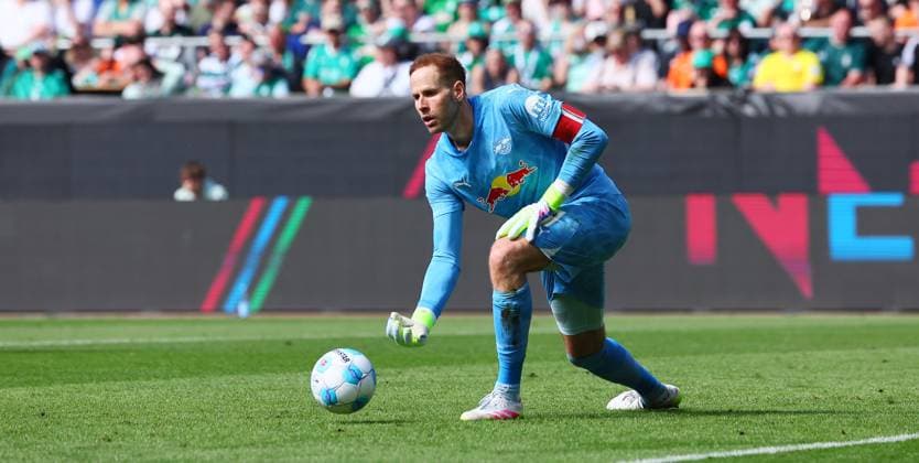Bremen RB Leipzig Bundesliga Bremen, 10 05 2025, Weserstadion, Soccer, Bundesliga, Matchday 33 , SV WERDER BREMEN vs RB LEIPZIG 0 0 , In the picture Goalkeeper Peter Gulacsi 1, RB Leipzig , Picture Point
