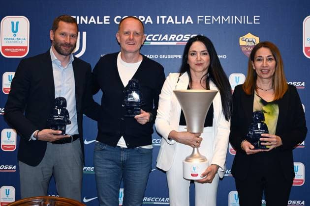 Football, Women, Coppa Italia, Final, Juventus Turin - AS Roma, Press conference in Como