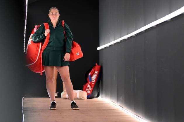 Elena Ostapenko (LAT)during the 4th round against Jasmine Paolini (ITA) of the WTA, Tennis Damen Master 1000 Internazionali BNL d™Italia tournament at Foro Italico on May 12, 2025 (Alfredo Falcone LaPresse)  Copyright: xAlfredoxFalcone LaPressex