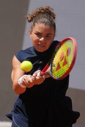 Jasmine Paolini (ITA) during the 4th round against elena Ostapenko (LAT) of the WTA, Tennis Damen Master 1000 Internazionali BNL d™Italia tournament at Foro Italico on May 12, 2025 (Alfredo Falcone LaPresse)  Copyright: xAlfredoxFalcone LaPressex
