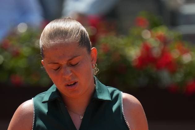 Elena Ostapenko (LAT)during the 4th round against Jasmine Paolini (ITA) of the WTA, Tennis Damen Master 1000 Internazionali BNL d™Italia tournament at Foro Italico on May 12, 2025 (Alfredo Falcone LaPresse)  Copyright: xAlfredoxFalcone LaPressex