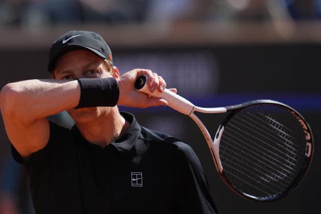 Jannik Sinner (ITA)during the 3th round against Jasper De Jong (NED) of the ATP, Tennis Herren Master 1000 Internazionali BNL d™Italia tournament at Foro Italico on May 11, 2025 (Alfredo Falcone LaPresse)  Copyright: xAlfredoxFalcone LaPressex