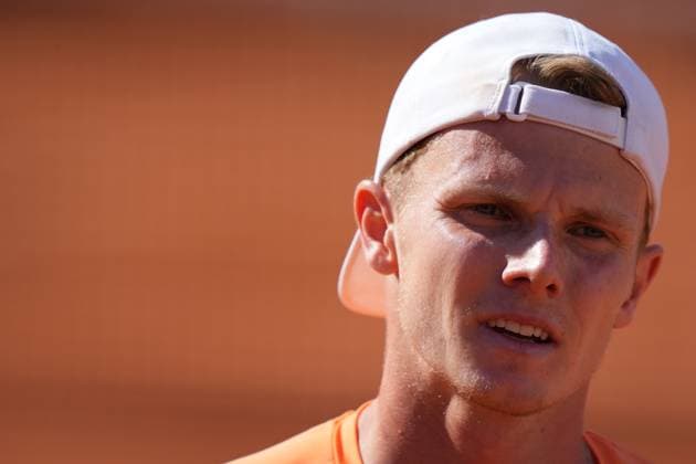 Jasper De Jong (NED)during the 3th round against Jannik Sinner (ITA) of the ATP, Tennis Herren Master 1000 Internazionali BNL d™Italia tournament at Foro Italico on May 11, 2025 (Alfredo Falcone LaPresse)  Copyright: xAlfredoxFalcone LaPressex