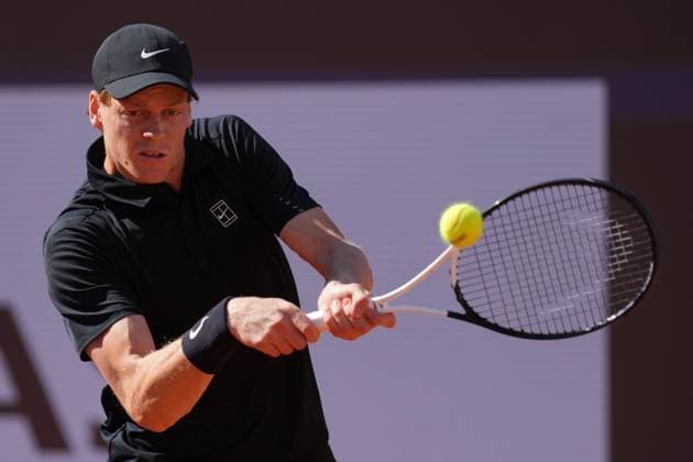 Jannik Sinner (ITA)during the 3th round against Jasper De Jong (NED) of the ATP, Tennis Herren Master 1000 Internazionali BNL d™Italia tournament at Foro Italico on May 11, 2025 (Alfredo Falcone LaPresse)  Copyright: xAlfredoxFalcone LaPressex