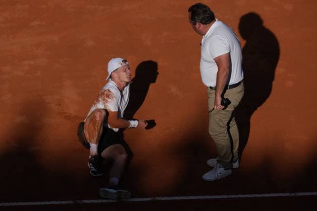 Jasper De Jong (NED) during the 3th round against Jannik Sinner (ITA) of the ATP, Tennis Herren Master 1000 Internazionali BNL d™Italia tournament at Foro Italico on May 11, 2025 (Alfredo Falcone LaPresse)  Copyright: xAlfredoxFalcone LaPressex