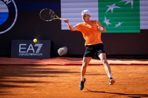 Jannik Sinner plays against Jesper De Jong during the Internazionali BNL D Italia 2025 Italian Open at Foro Italico in Rome, Italy, on 12 May 2025 Jannik Sinner of Italy plays against Jesper De Jong of Netherlands in the Men s Singles Round of 32 match during Day Eight of the Internazionali BNL D Italia 2025 Italian Open at Foro Italico in Rome, Italy, on 12 May 2025, Credit:Stefano Costantino TTL Avalon Italy, Rome  Copyright: xStefanoxCostantinoxTTLx xAvalonx 0998310222