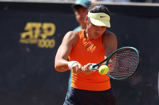 Rome, Italy, italy: Rome, Italy 05 12 2025: Gauff Coco (USA) rank 3 vs Emma Raducanu (GBR) rank 49 competing during R16 of the Internazionali BNL d Italia 2025 WTA, Tennis Damen Masters 1000 women s circuit in Rome at the Foro Italico. Tennis: WTA Masters 1000 Women At Foro Italico In Rome  - ZUMAp169 0817835734st Copyright: xmarcoxiacobuccix
