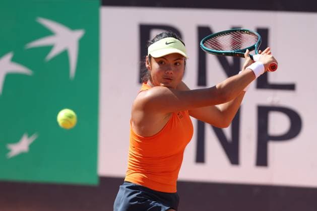 Rome, Italy 05 12 2025: Gauff Coco (USA) rank 3 vs Emma Raducanu (GBR) rank 49 competing during R16 of the Internazionali BNL d Italia 2025 WTA, Tennis Damen Masters 1000 women s circuit in Rome at the Foro Italico.  Copyright: xmarcoxiacobuccix xipa-agency.netx xmarcoxiacobuccix 0817832966st