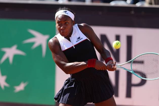 Rome, Italy 05 12 2025: Gauff Coco (USA) rank 3 vs Emma Raducanu (GBR) rank 49 competing during R16 of the Internazionali BNL d Italia 2025 WTA, Tennis Damen Masters 1000 women s circuit in Rome at the Foro Italico.  Copyright: xmarcoxiacobuccix xipa-agency.netx xmarcoxiacobuccix 0817835444st