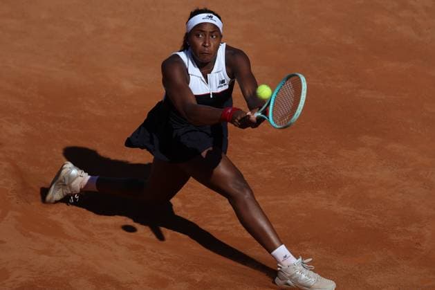 Rome, Italy 05 12 2025: Gauff Coco (USA) rank 3 vs Emma Raducanu (GBR) rank 49 competing during R16 of the Internazionali BNL d Italia 2025 WTA, Tennis Damen Masters 1000 women s circuit in Rome at the Foro Italico.  Copyright: xmarcoxiacobuccix xipa-agency.netx xmarcoxiacobuccix 0817848943st