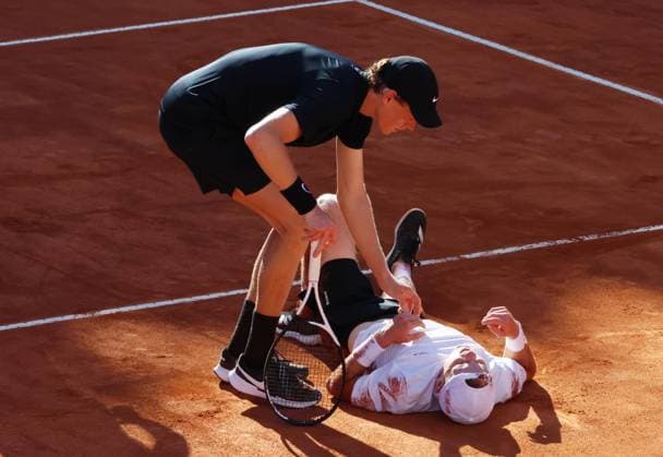Tennis Internazionali d Italia BNL, Jannik Sinner (ITA), Jesper de Jong (NED), Rome, May 12, 2025. Photo Felice Calabro  Copyright: xFelicexCalabro x xipa-agency.netx xFELICExCALABRO x 0817858366st