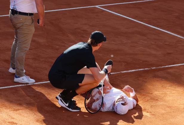 Tennis Internazionali d Italia BNL, Jannik Sinner (ITA), Jesper de Jong (NED), Rome, May 12, 2025. Photo Felice Calabro  Copyright: xFelicexCalabro x xipa-agency.netx xFELICExCALABRO x 0817858367st