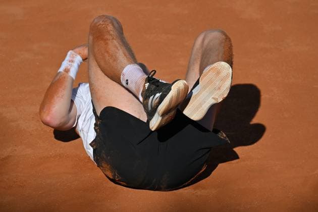 Jesper De Jong during the Internazionali BNL d Italia 2025 at Foro Italico, Italy, May12nd, 2025 Mattia Vian during Internazionali BNL d Italia, International Tennis match in Rome, Italy, May 12 2025  Copyright: xMattiaxVian IPAxSportx xipa-agency.netx xx IPA_57586583 IPA_Agency_IPA57586583