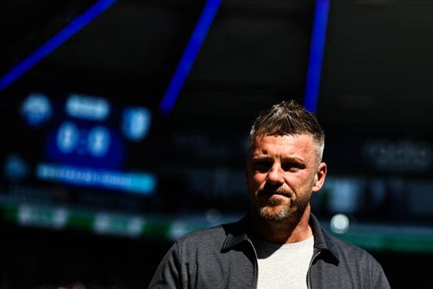 Coach Lukas Kwasniok SC Paderborn 2 Soccer Bundesliga Season 2024 2025 SC Paderborn vs 1 FC Magdeburg at the Home Deluxe Arena in Paderborn Soccer,Man,Men,Germany,10 05 2025