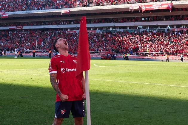 Santiago Gabriel Montiel of Independiente celebrates his goal during the knockout stage of Torneo Apertura 2025 between Club Atletico Independiente and Independiente Rivadavia at Estadio Libertadores de America on May 11, 2025 in Buenos Aires, Argentina (Photo by Camilla Stolen Imago) Buenos Aires Argentina Copyright: xCamillaxStolenx L1220536